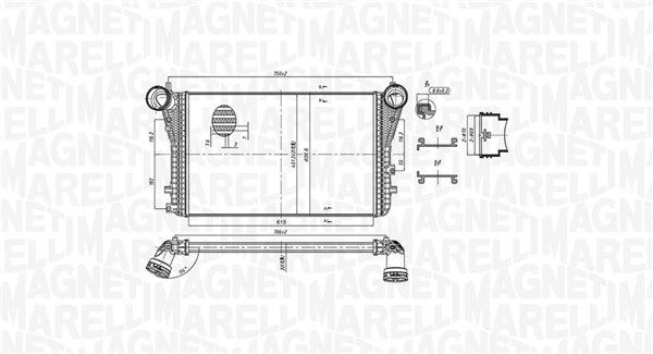 MAGNETI MARELLI, Intercooler, échangeur