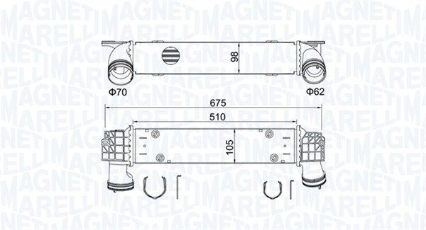 MAGNETI MARELLI, Intercooler, échangeur