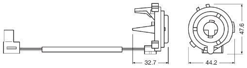 OSRAM, Douille de lampe, projecteur principal