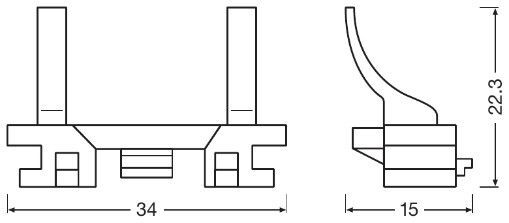 OSRAM, Douille de lampe, projecteur principal