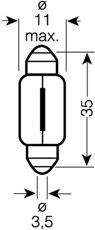 OSRAM, Ampoule, feu éclaireur de plaque