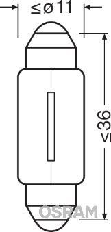 OSRAM, Ampoule, feu éclaireur de plaque