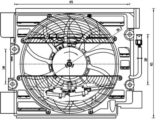 MAHLE, Ventilateur, condenseur de climatisation