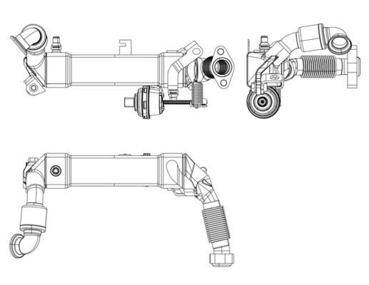 MAHLE, Radiateur, réaspiration des gaz d'échappement