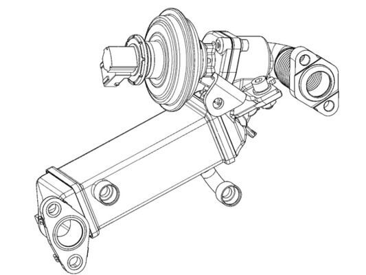 MAHLE, Radiateur, réaspiration des gaz d'échappement