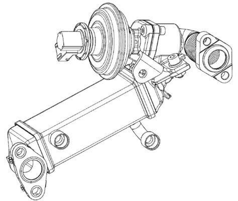 MAHLE, Radiateur, réaspiration des gaz d'échappement