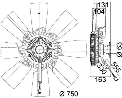 MAHLE, Ventilateur, refroidissement du moteur