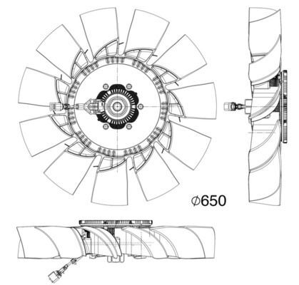 MAHLE, Ventilateur, refroidissement du moteur