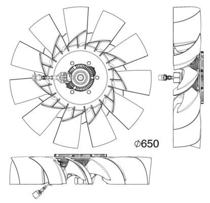 MAHLE, Ventilateur, refroidissement du moteur