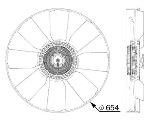 MAHLE, Ventilateur, refroidissement du moteur