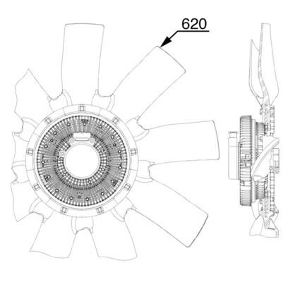 MAHLE, Ventilateur, refroidissement du moteur