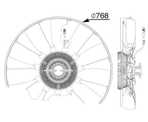 MAHLE, Ventilateur, refroidissement du moteur