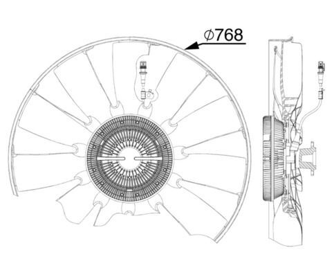 MAHLE, Ventilateur, refroidissement du moteur