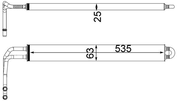 MAHLE, Radiateur d'huile, direction