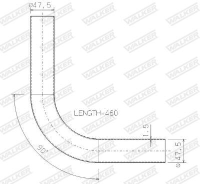 WALKER, Tuyau d'échappement