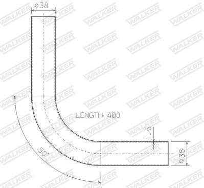 WALKER, Tuyau d'échappement