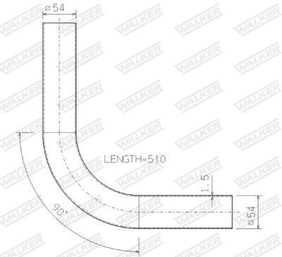 WALKER, Tuyau d'échappement