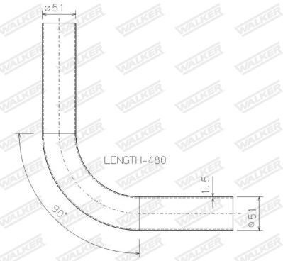 WALKER, Tuyau d'échappement