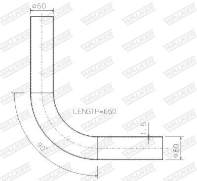 WALKER, Tuyau d'échappement