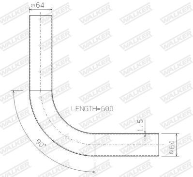 WALKER, Tuyau d'échappement