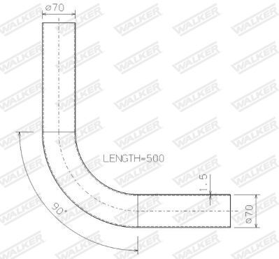 WALKER, Tuyau d'échappement