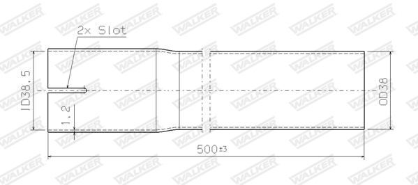 WALKER, Tuyau d'échappement