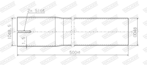 WALKER, Tuyau d'échappement