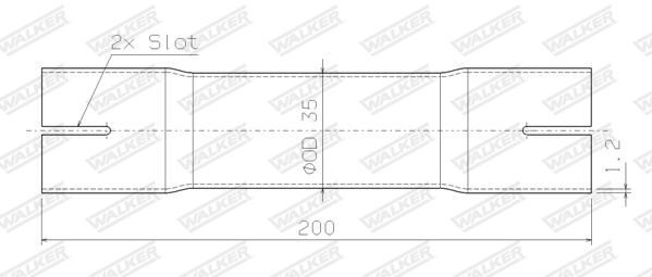 WALKER, Tuyau d'échappement
