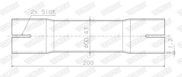 WALKER, Tuyau d'échappement