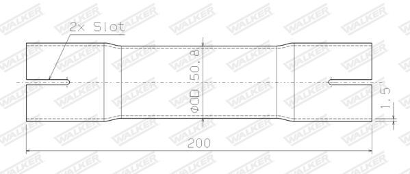 WALKER, Tuyau d'échappement