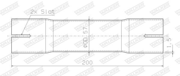WALKER, Tuyau d'échappement