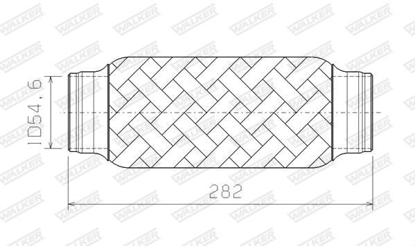 WALKER, Tube ondulé, système d'échappement
