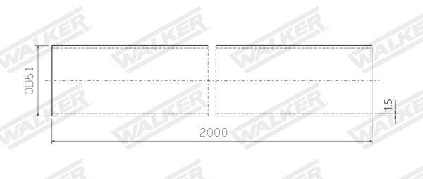 WALKER, Tuyau d'échappement