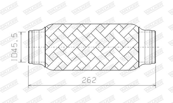 WALKER, Tube ondulé, système d'échappement