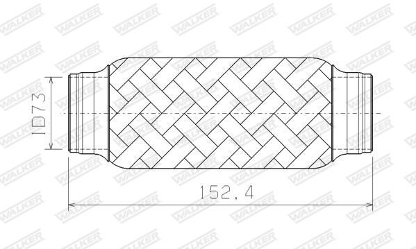 WALKER, Tube ondulé, système d'échappement