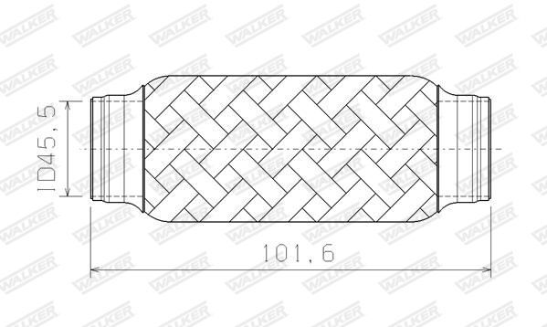 WALKER, Tube ondulé, système d'échappement