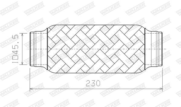 WALKER, Tube ondulé, système d'échappement