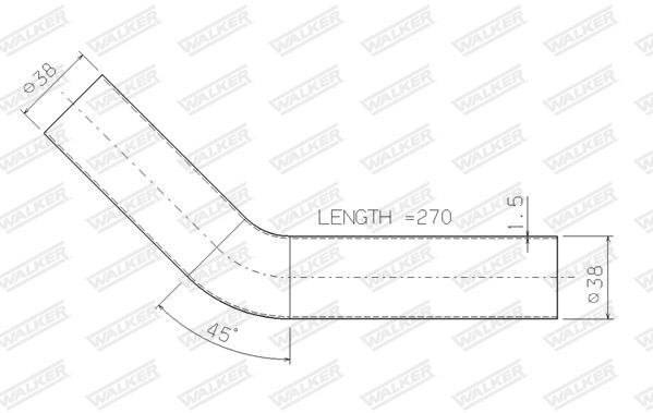 WALKER, Tuyau d'échappement
