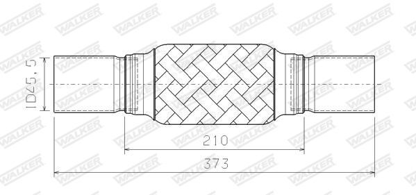 WALKER, Tube ondulé, système d'échappement