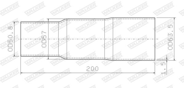 WALKER, Tuyau d'échappement
