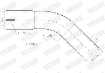 WALKER, Tuyau d'échappement