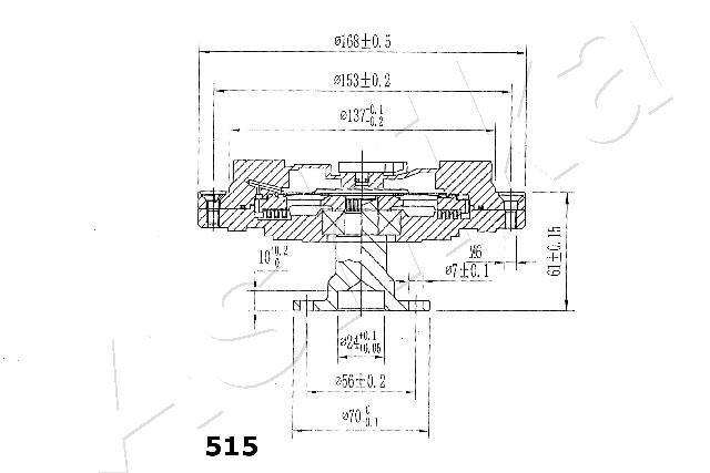 ASHIKA, Embrayage, ventilateur de radiateur