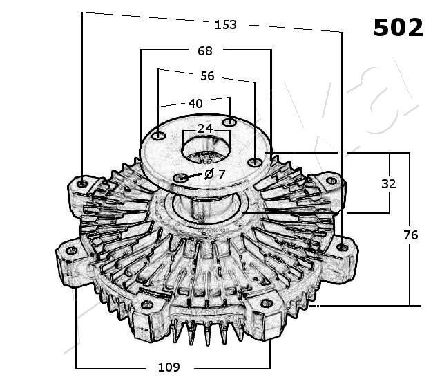 ASHIKA, Embrayage, ventilateur de radiateur