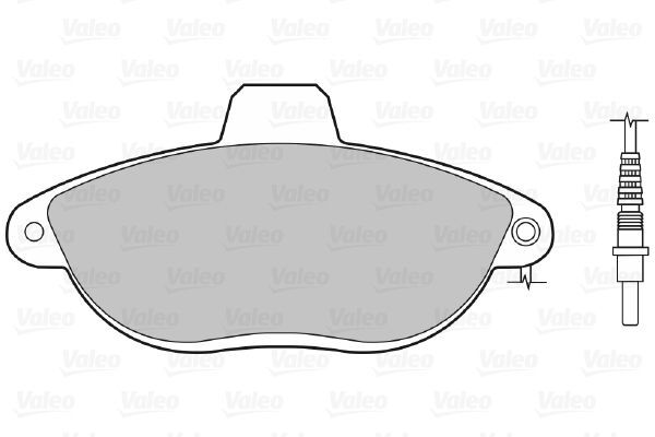 VALEO, Kit de plaquettes de frein, frein à disque