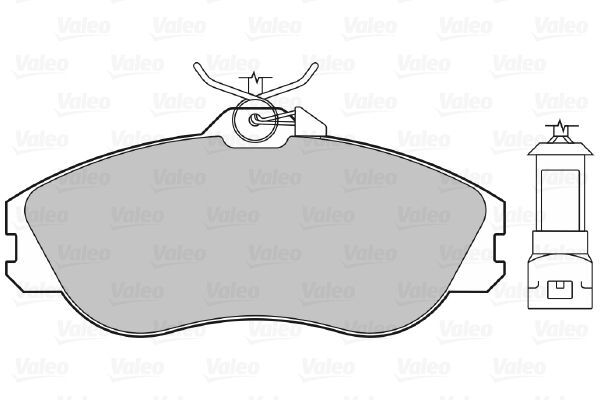 VALEO, Kit de plaquettes de frein, frein à disque