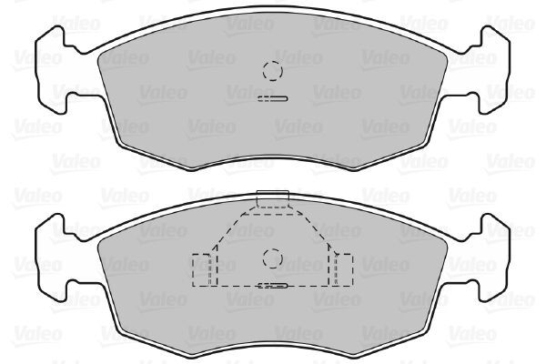 VALEO, Kit de plaquettes de frein, frein à disque