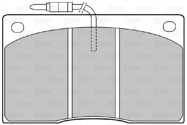 VALEO, Kit de plaquettes de frein, frein à disque