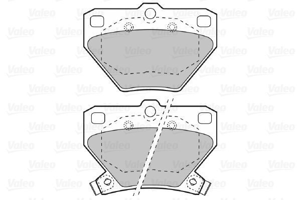 VALEO, Kit de plaquettes de frein, frein à disque