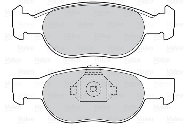 VALEO, Kit de plaquettes de frein, frein à disque