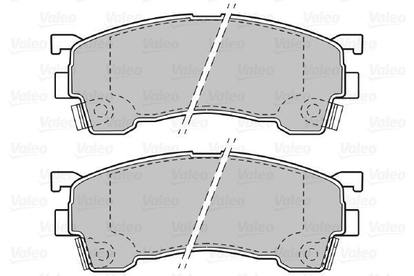 VALEO, Kit de plaquettes de frein, frein à disque
